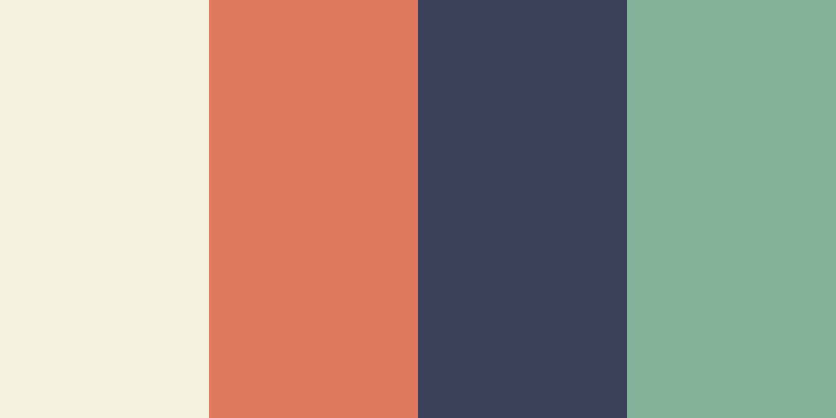 An image of the vintage charm color palette.