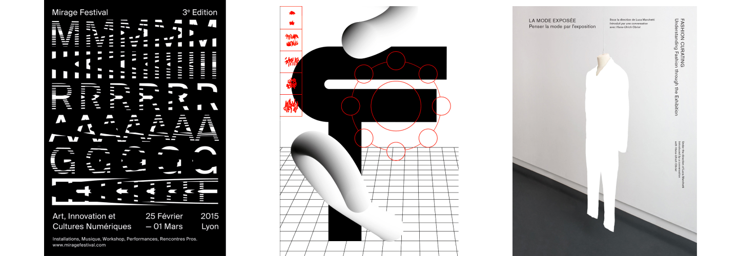 An image of Cecile Roger's different poster designs.
