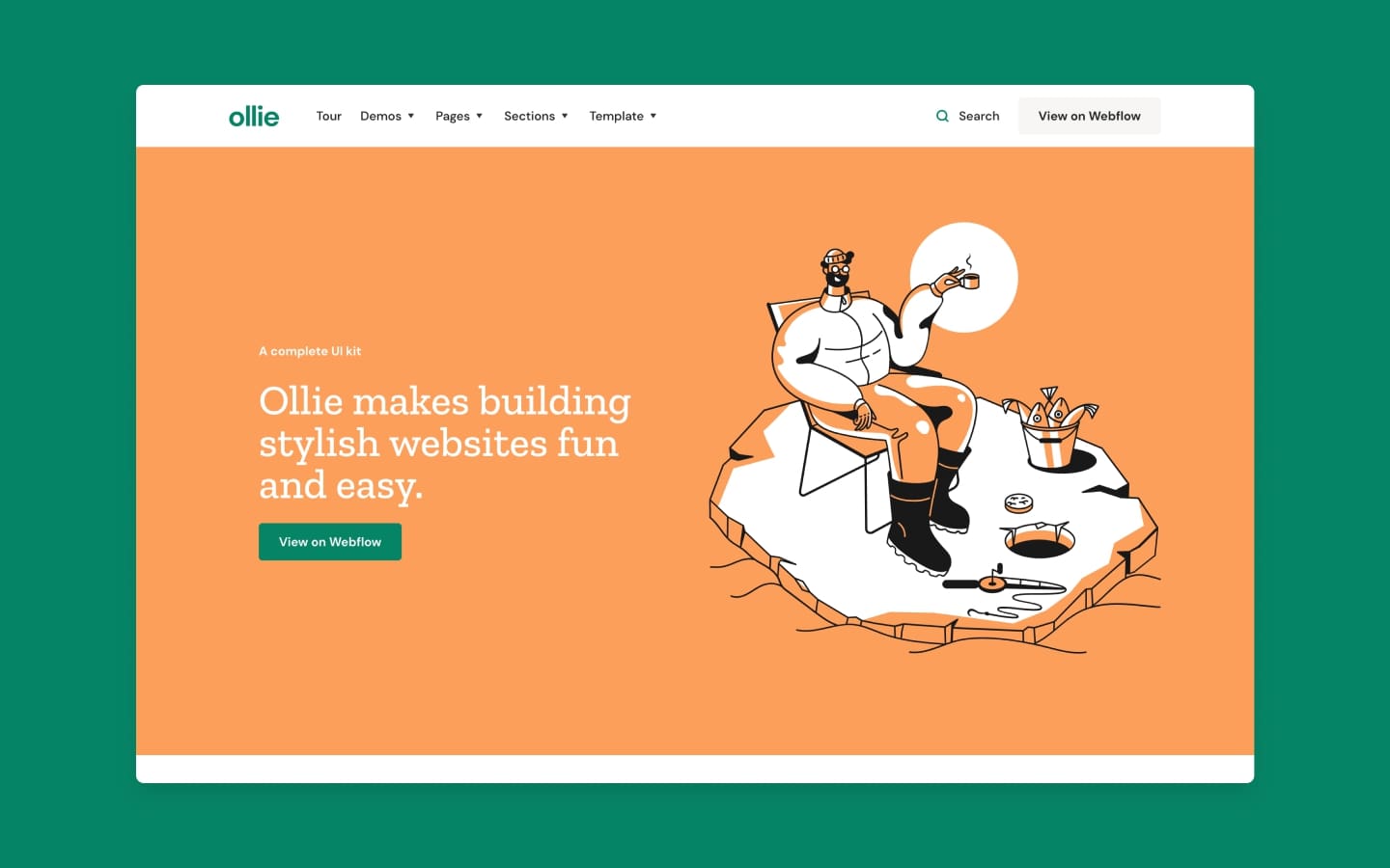 ollie webflow template