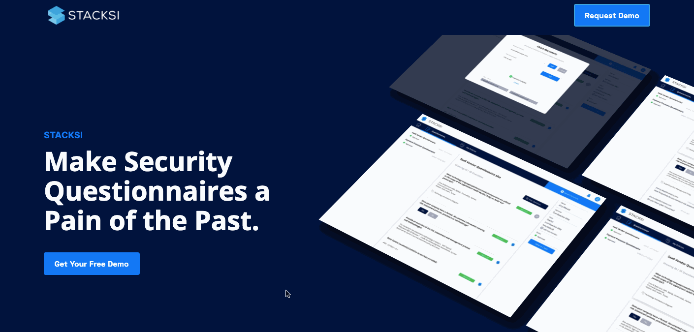 A gif showcasing the Stacksi website.