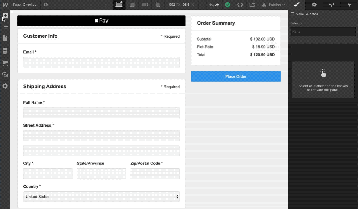 discount for Webflow Ecommerce gif