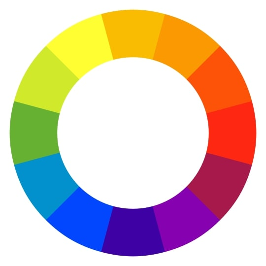 A 12-tone color wheel