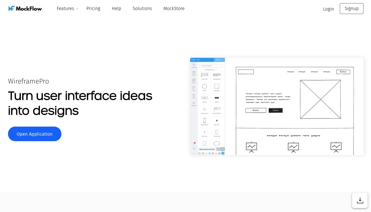 mockflow wireframing tool