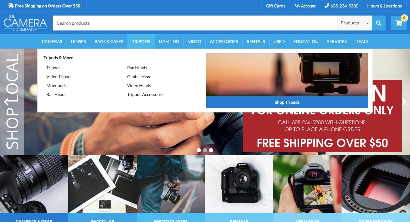 the camera company categories