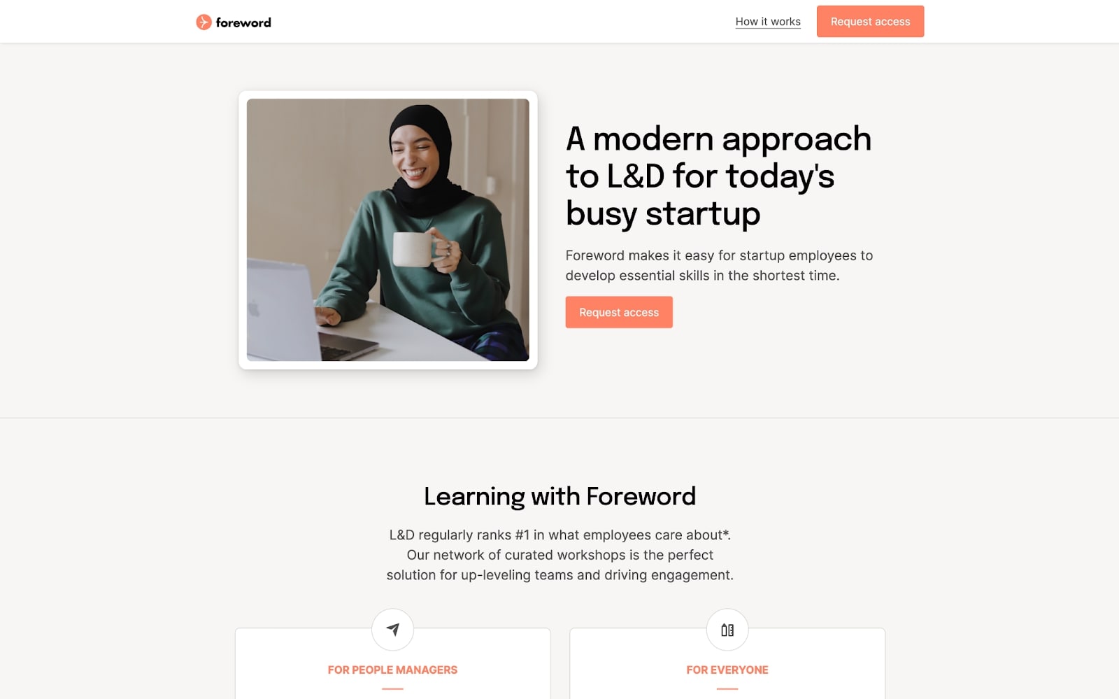 An image of the Foreword website.