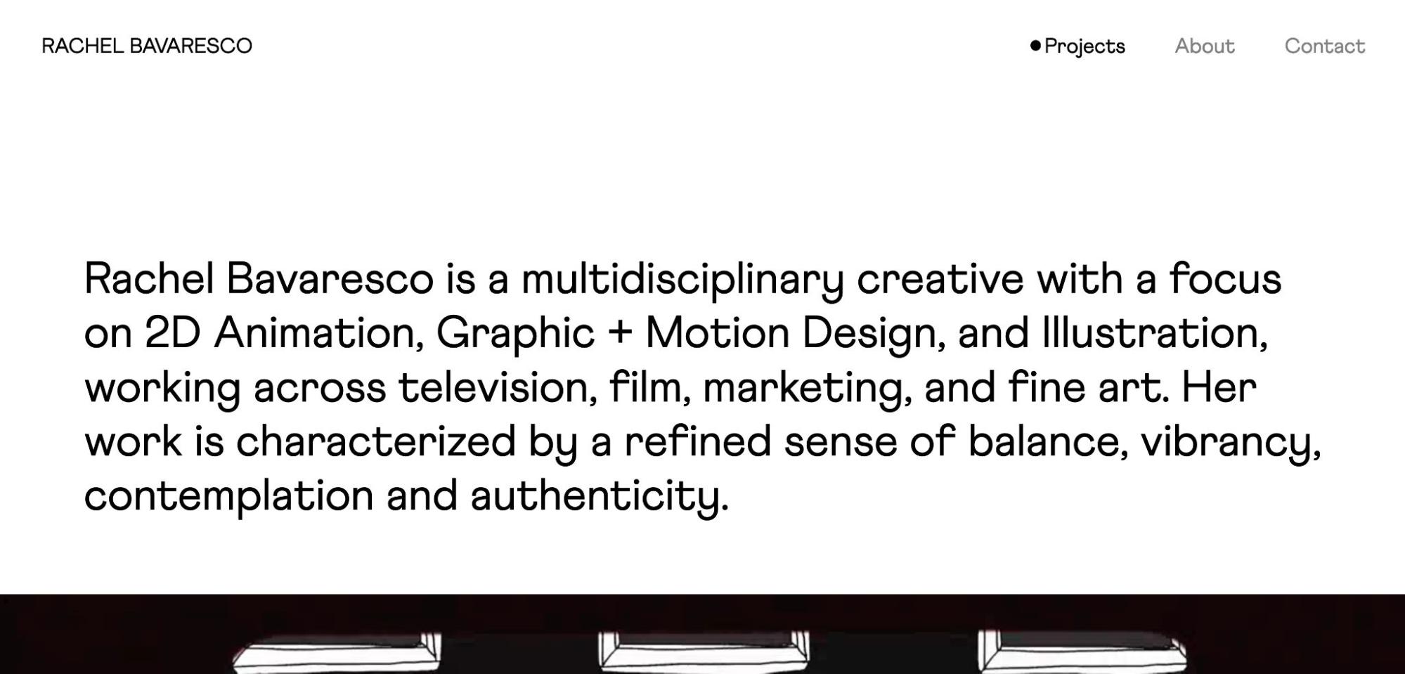 Rachel Bavaresco homepage