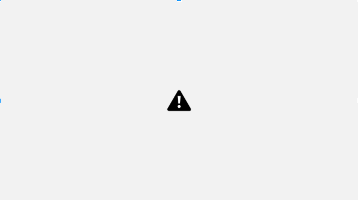 A large white box. In the center is a small, white exclamation point inside a black triangle.