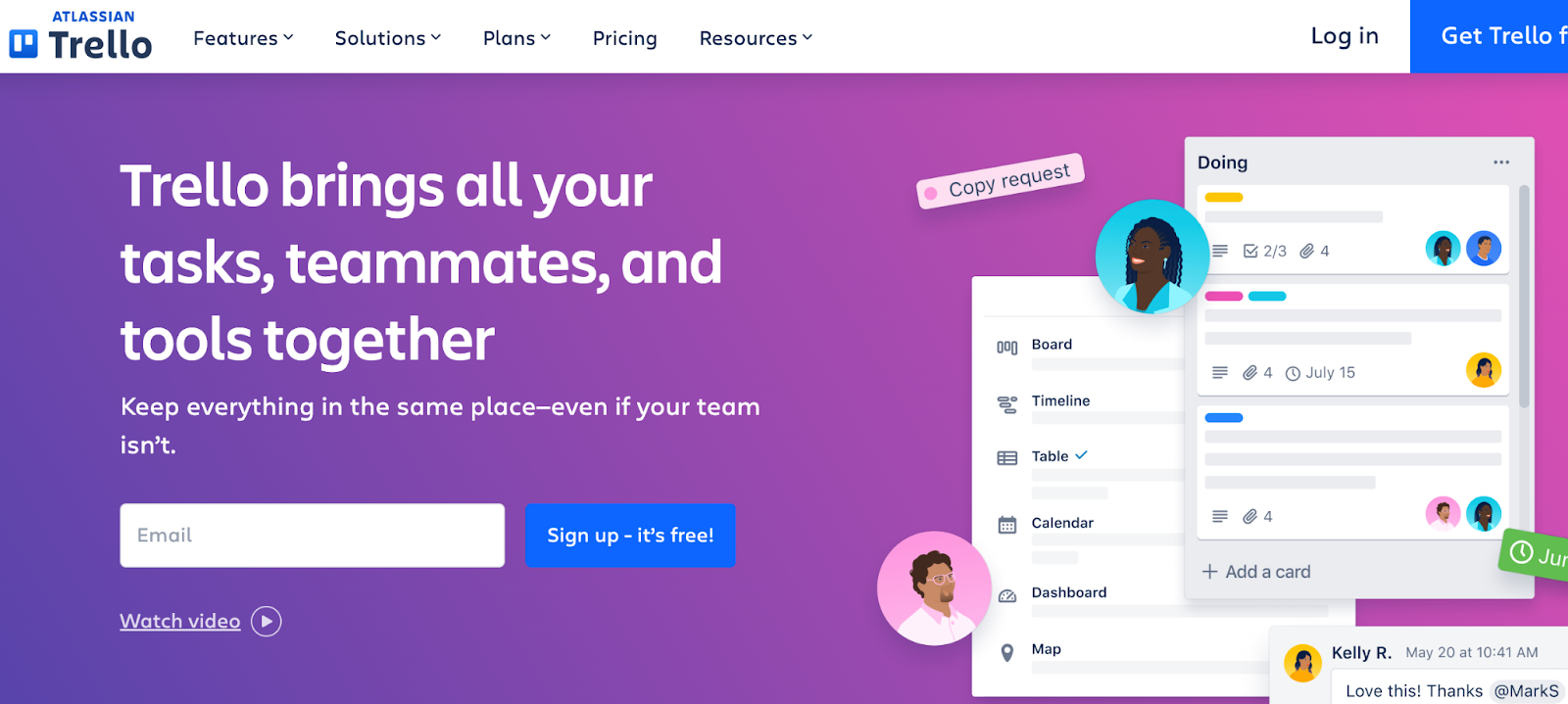 Trello web application website