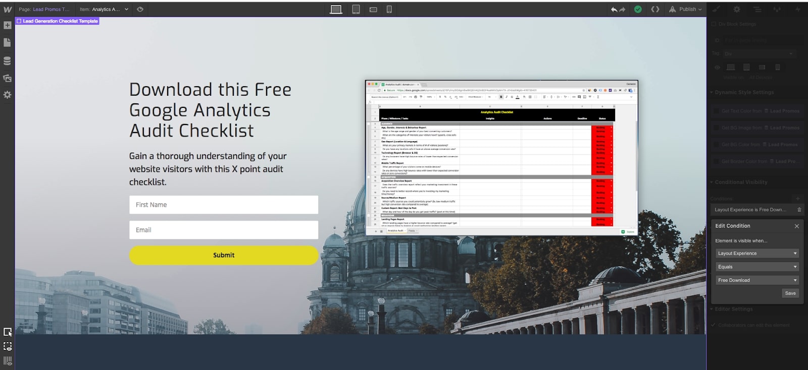 web design in webflow