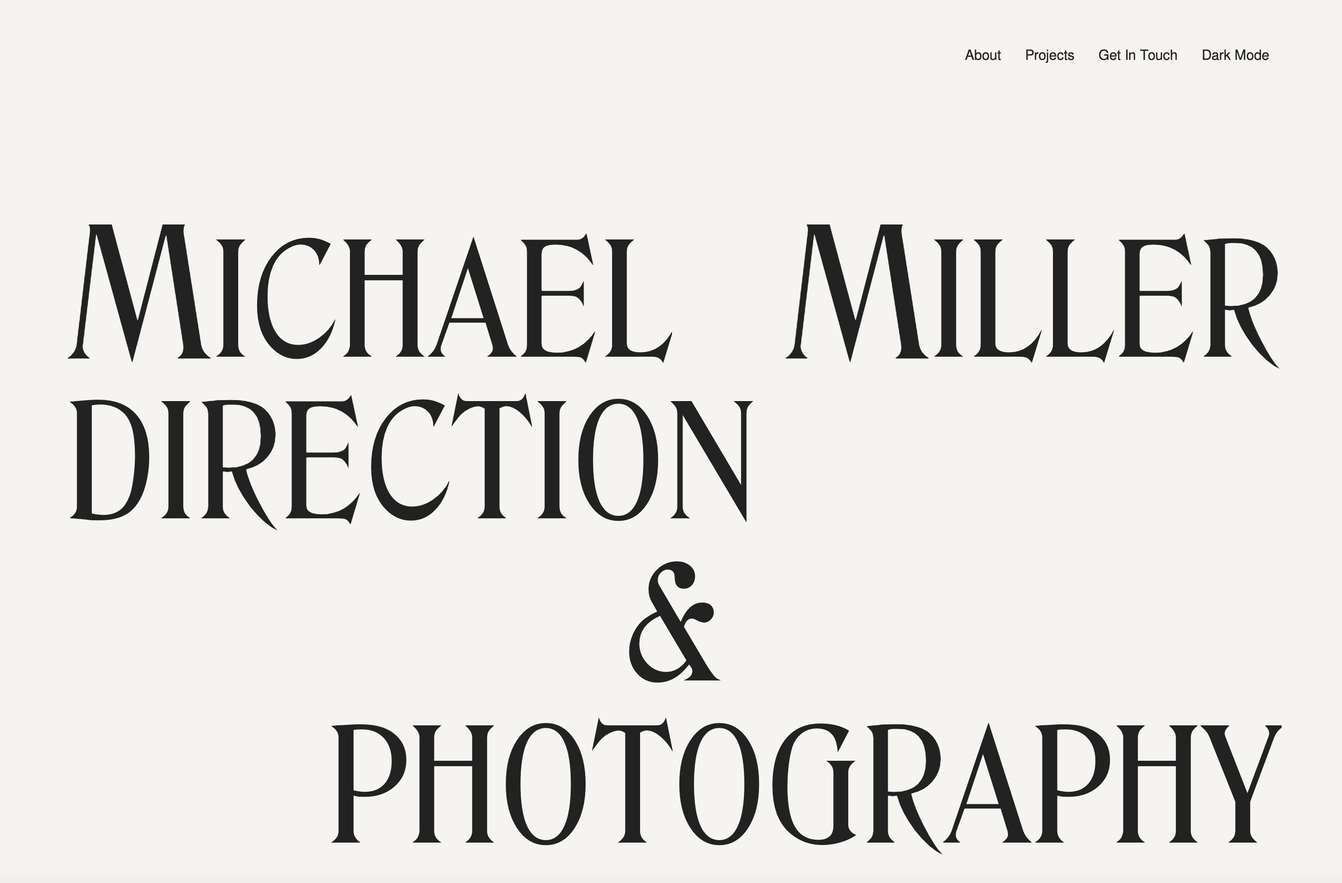 An image of the Better Half by Flowyak website template. It features a large H1 in black, serif type on a cream background.