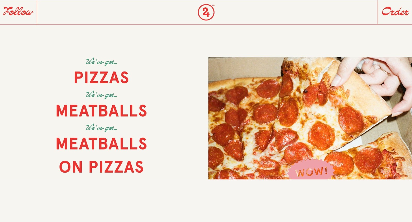 Another view of the 24th Pizza and Meatballs site.