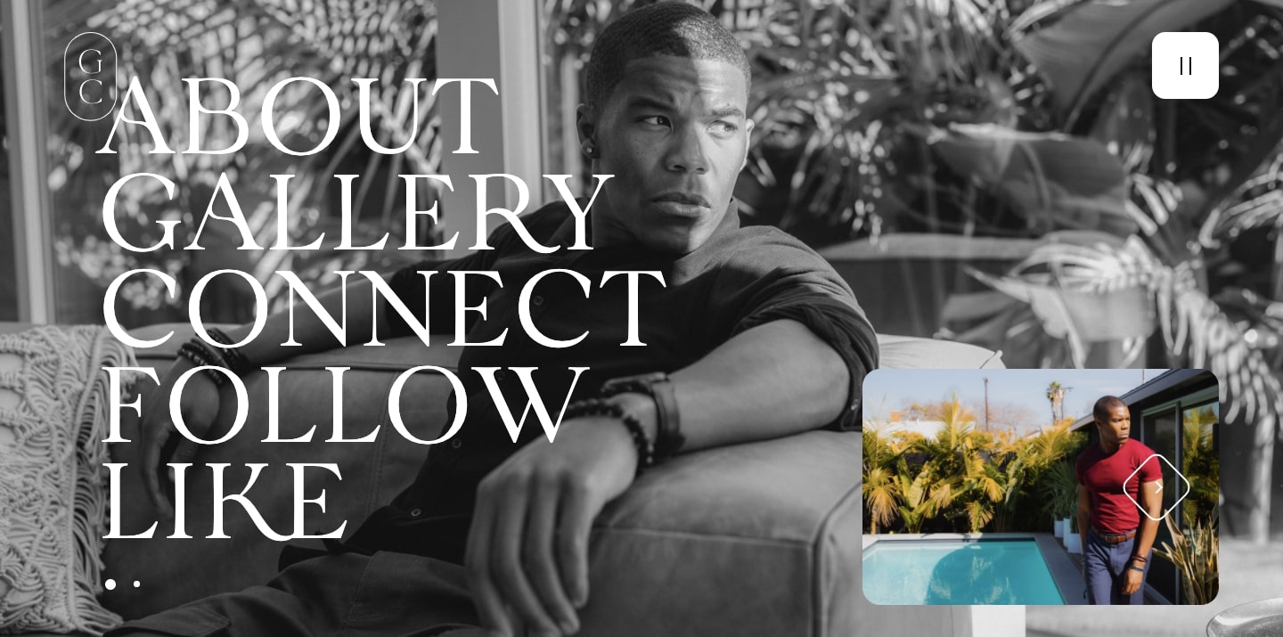 An image of Gaius Charles' personal website.
