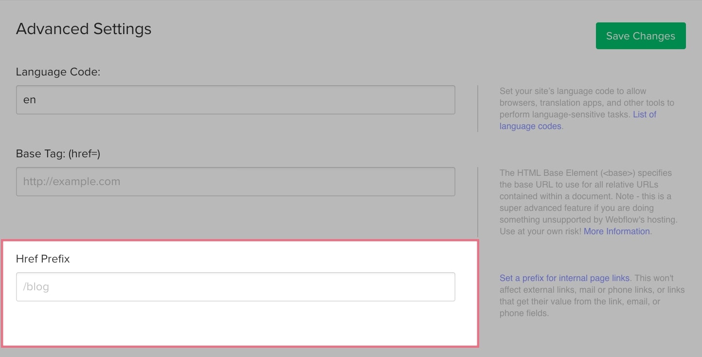 An example of setting up a reverse proxy in Webflow.