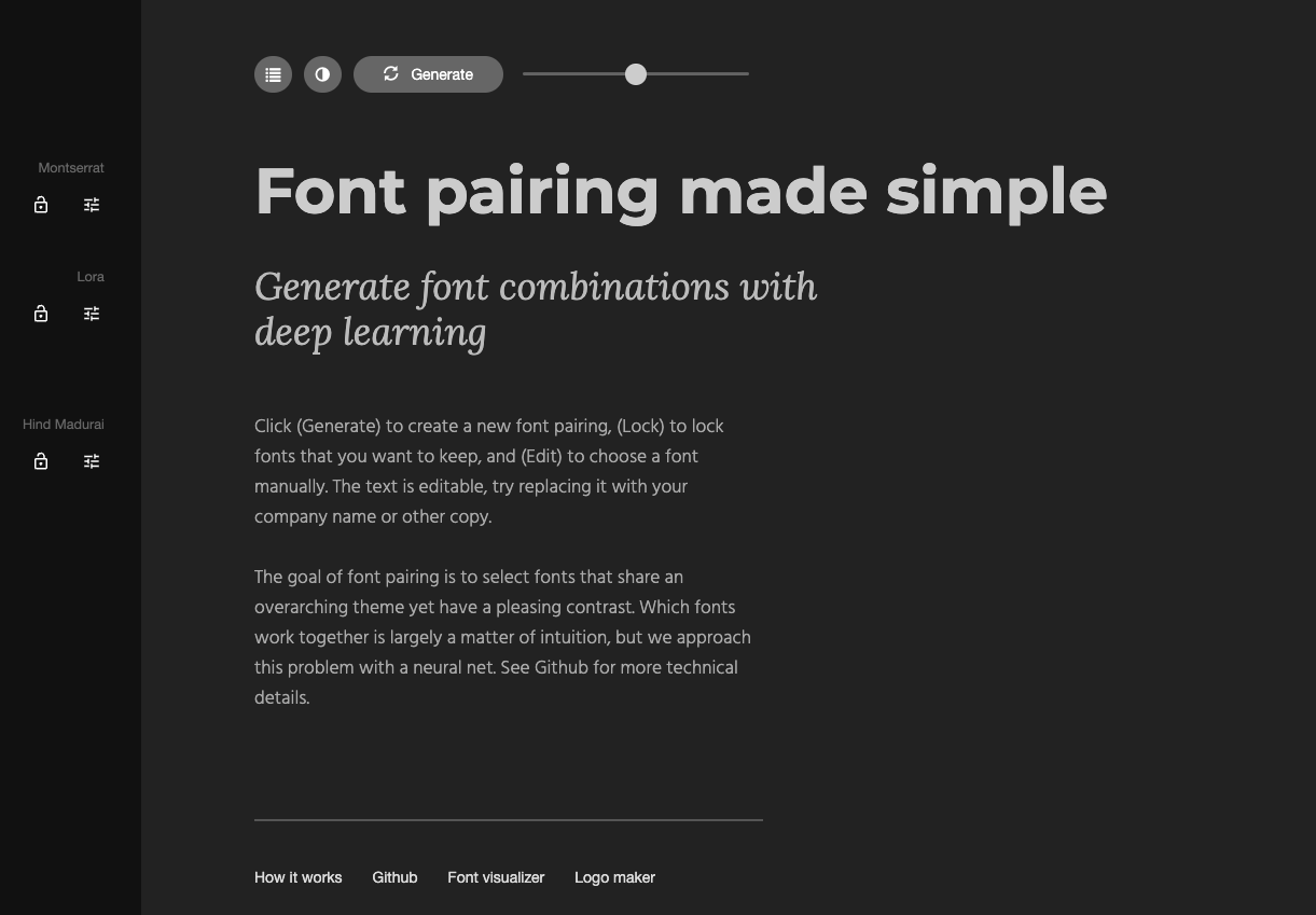 Screenshot of Fontjoy