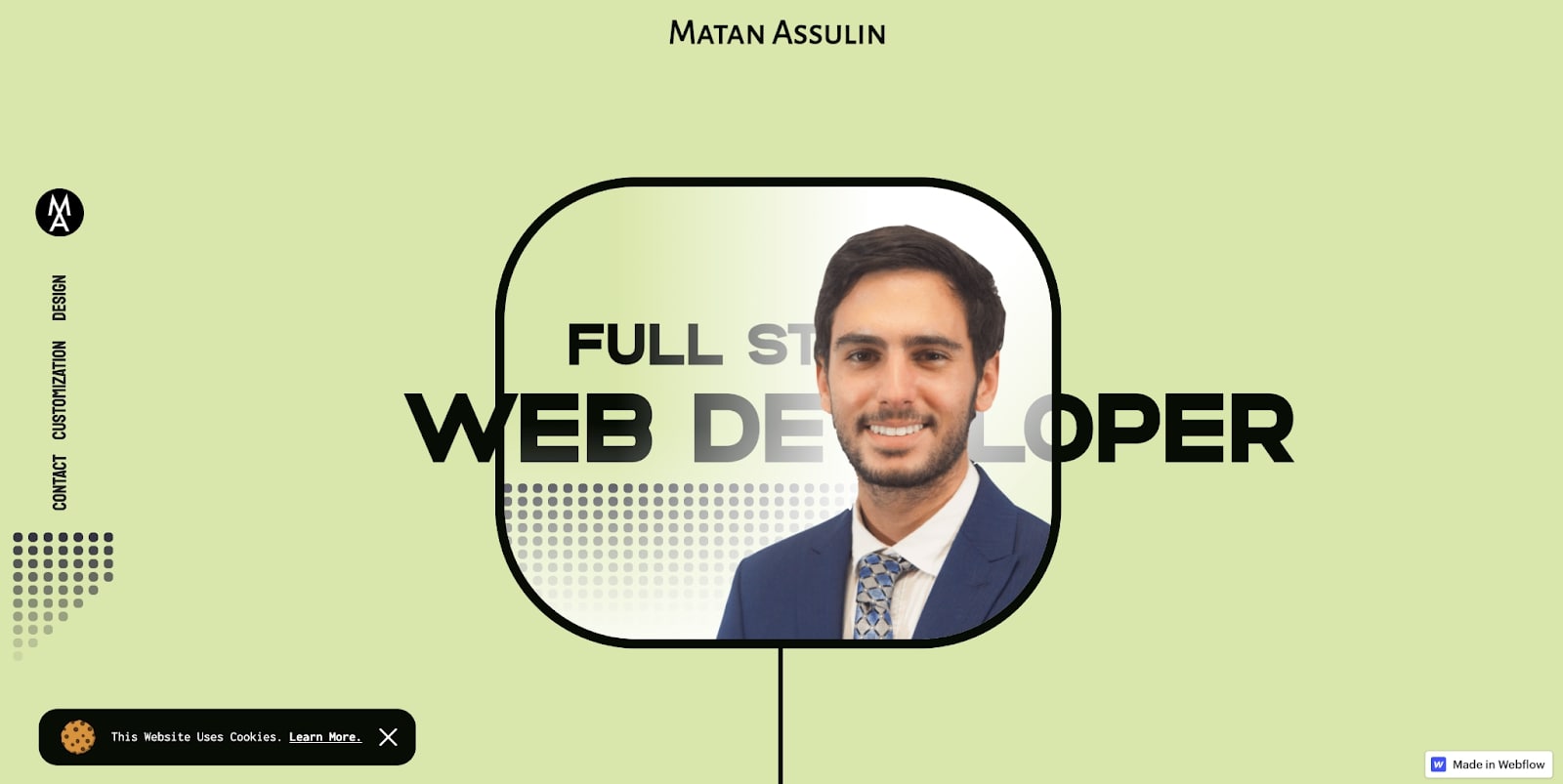 Matan Assulin's portfolio homepage