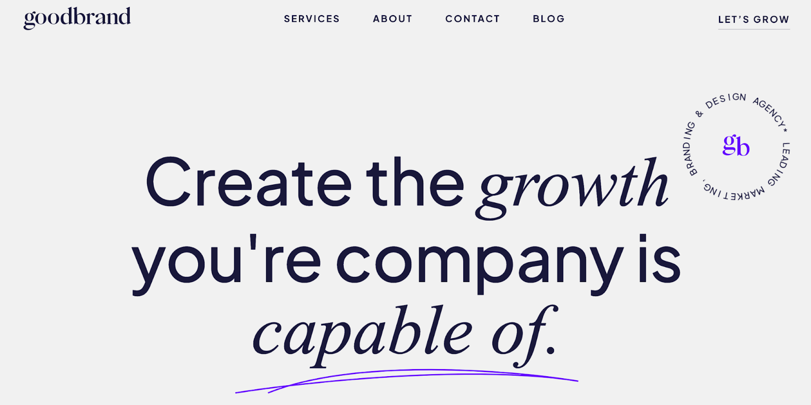 Goodbrand homepage