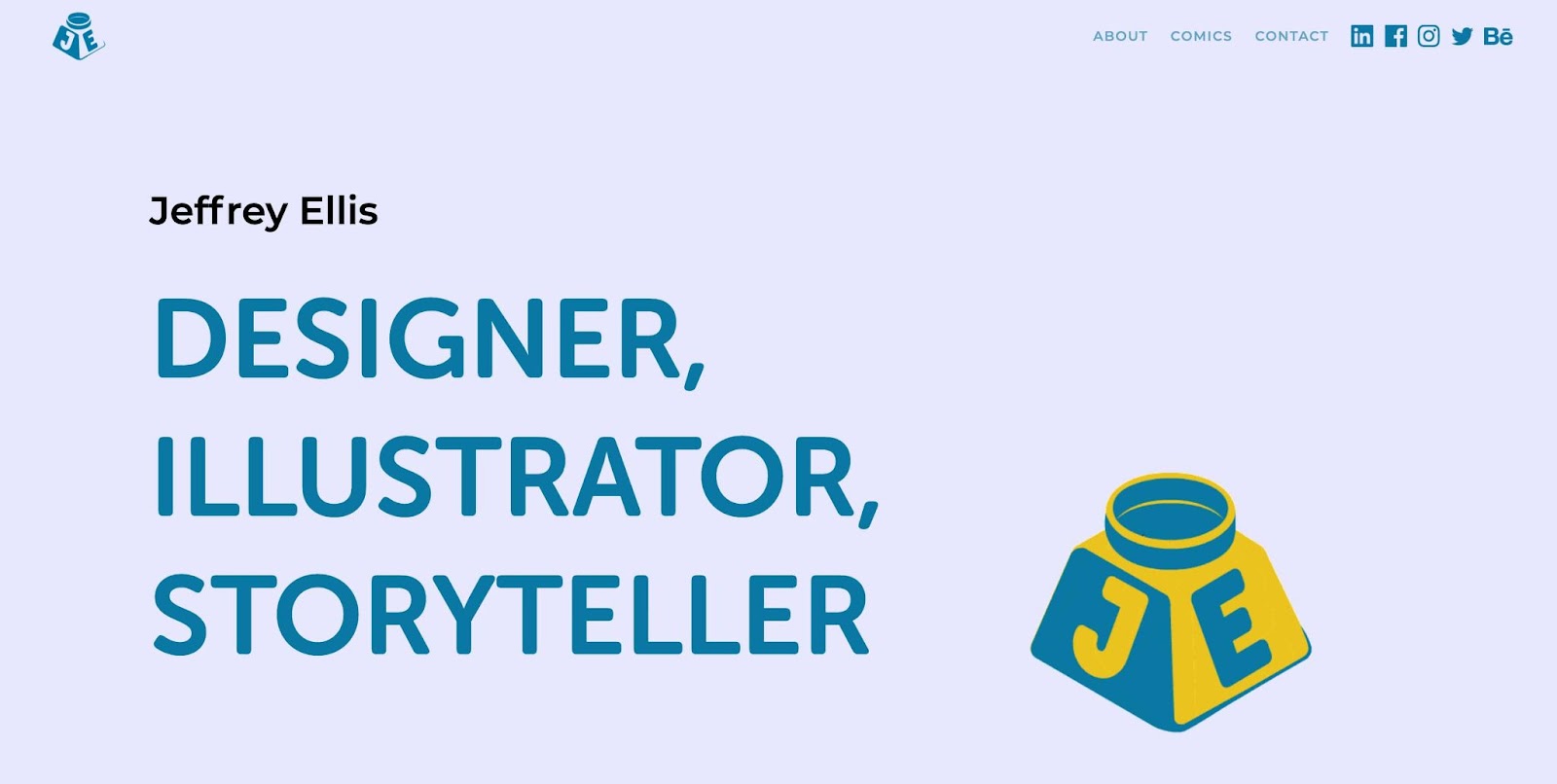 An image of Jeffrey Ellis' portfolio.