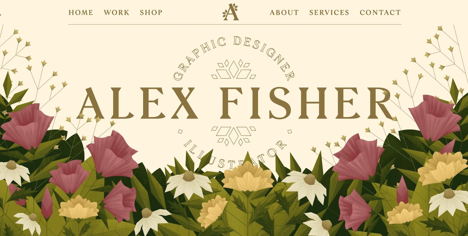 An image of Alex Fisher's portfolio.
