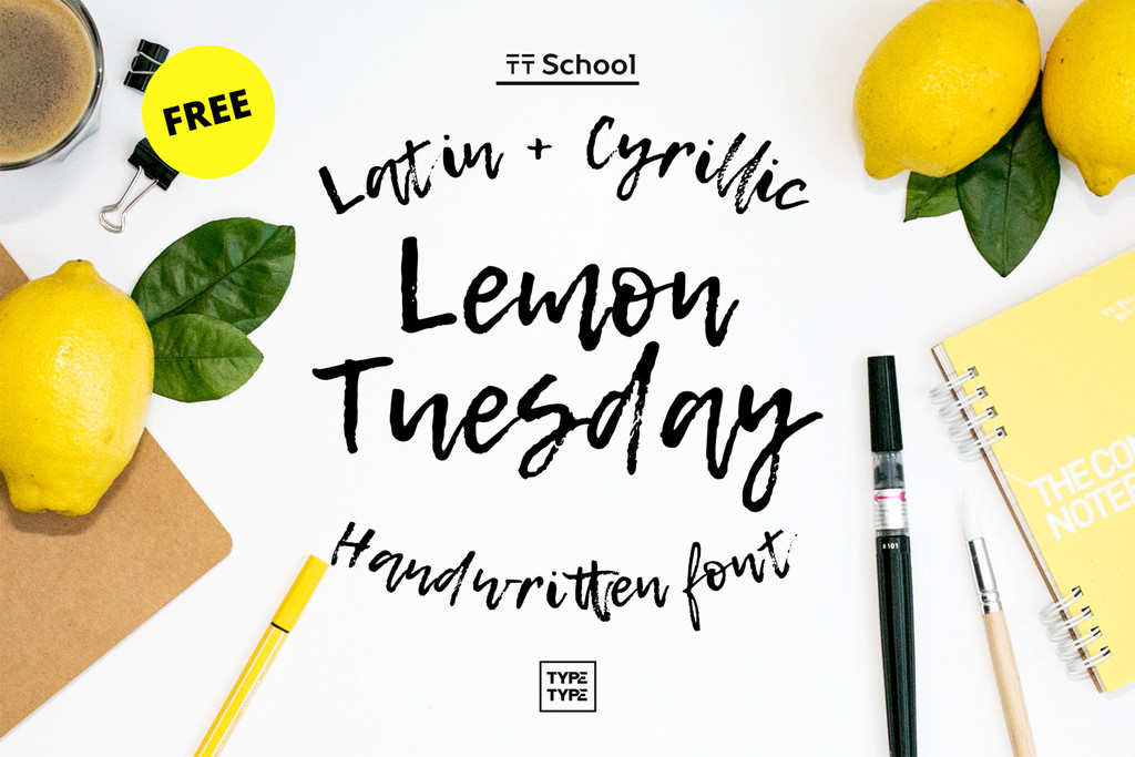 Lemon Tuesday font sample