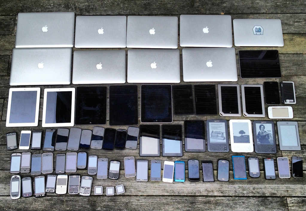 laptops, tablets, and smart phones