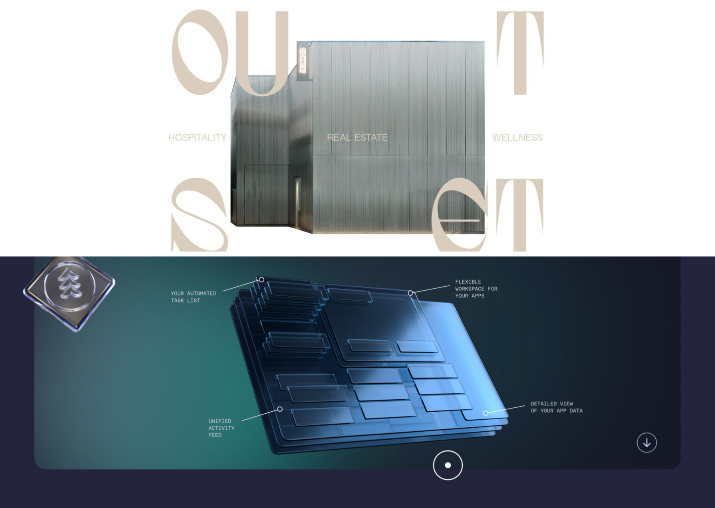 Outset and Summon website homepages