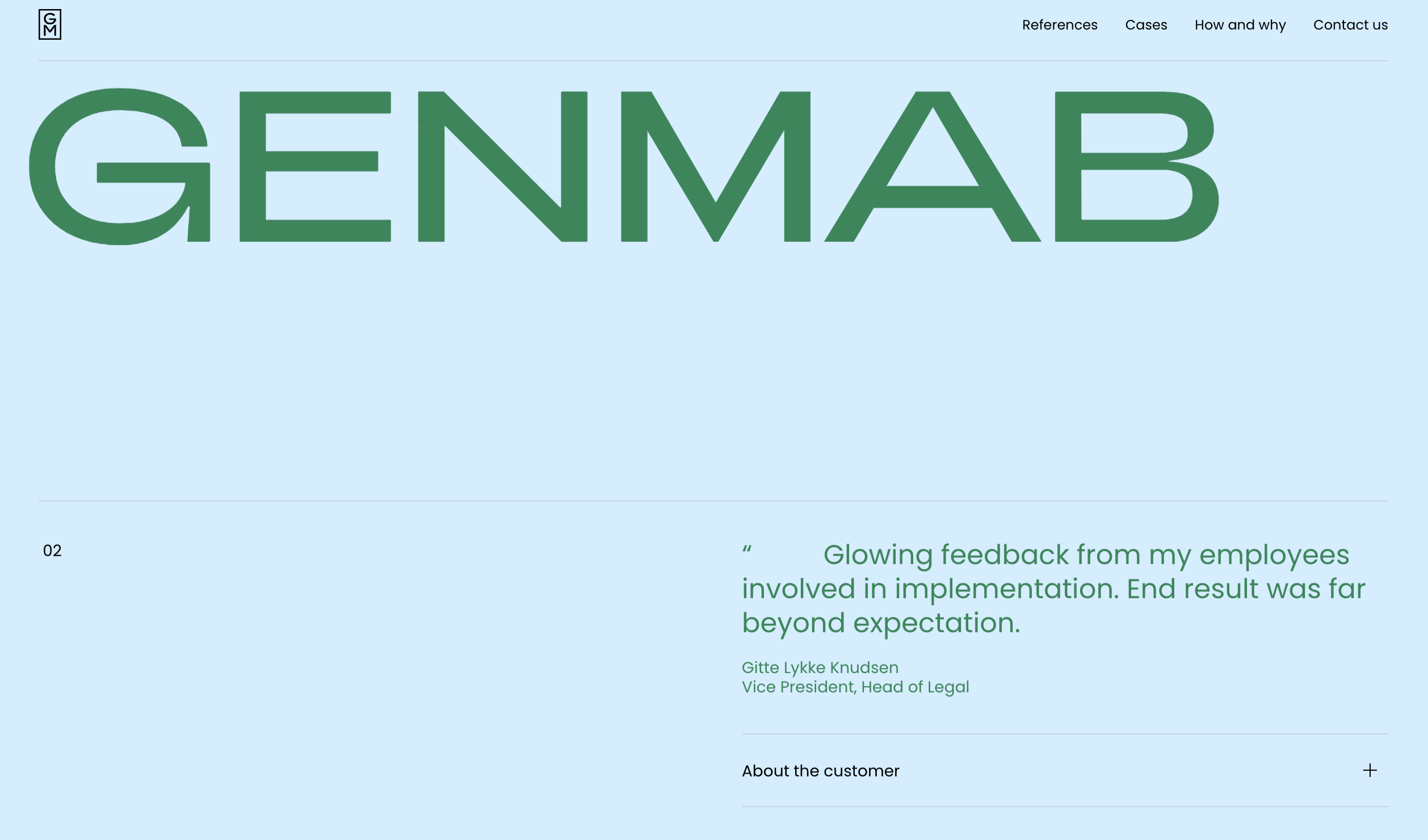 Green Meadow's website uses parallax animation to progressively reveal different sections of text.