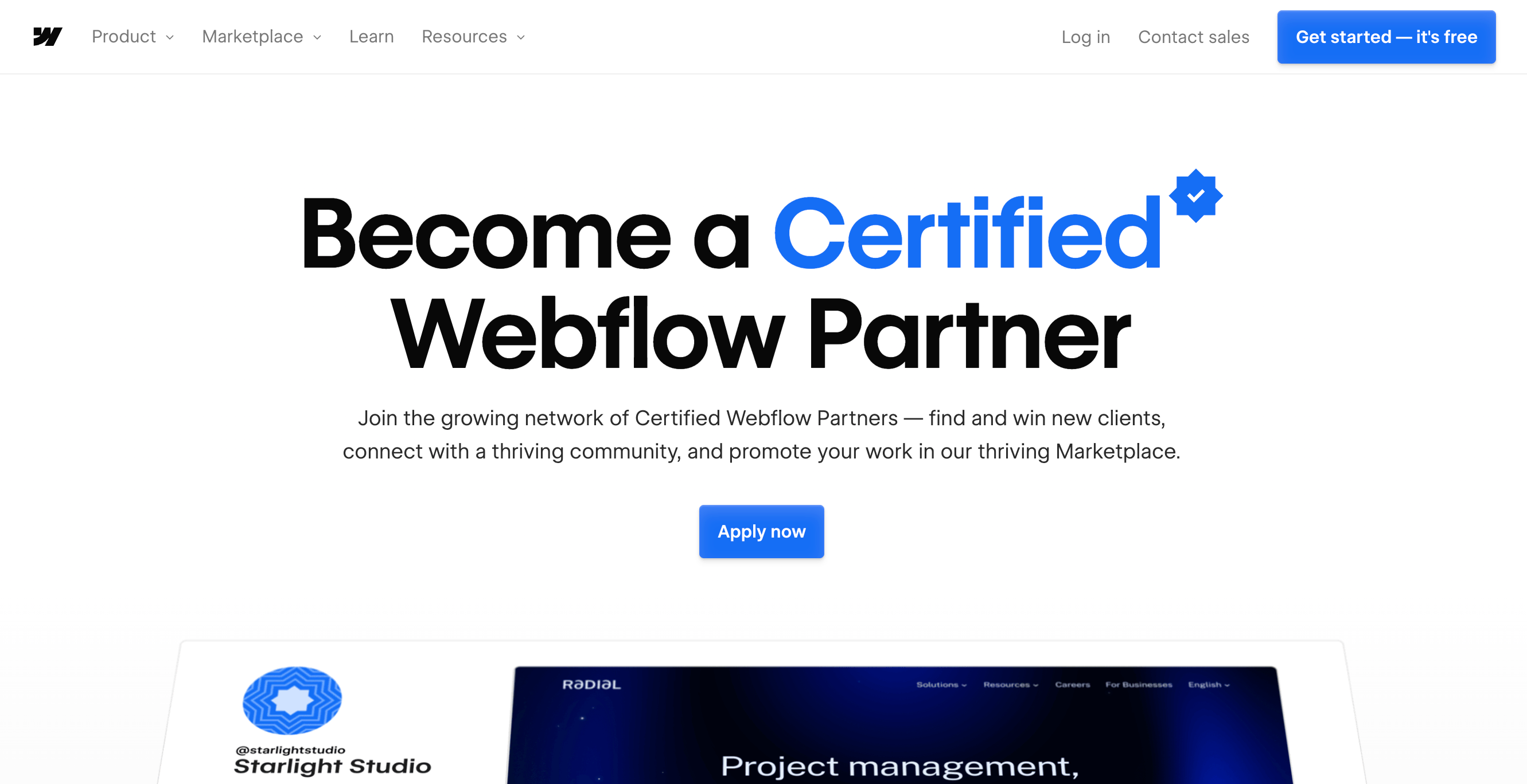 Become a Certified Webflow Partner