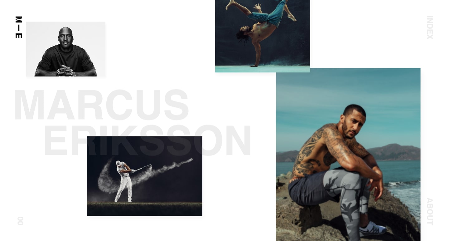 An image of Marcus Eriksson's photography portfolio.