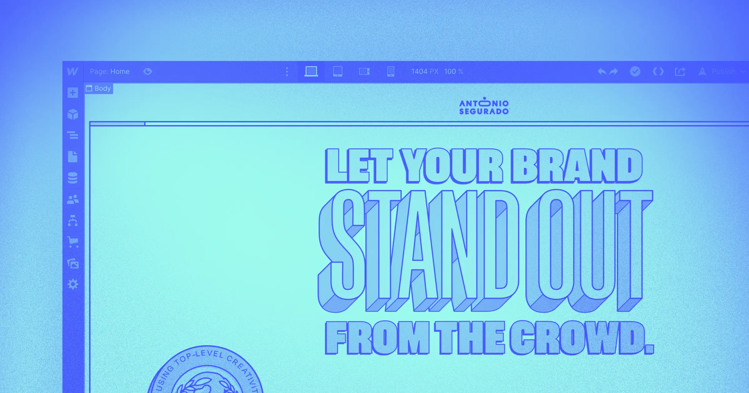 Gaining design freedom with Webflow