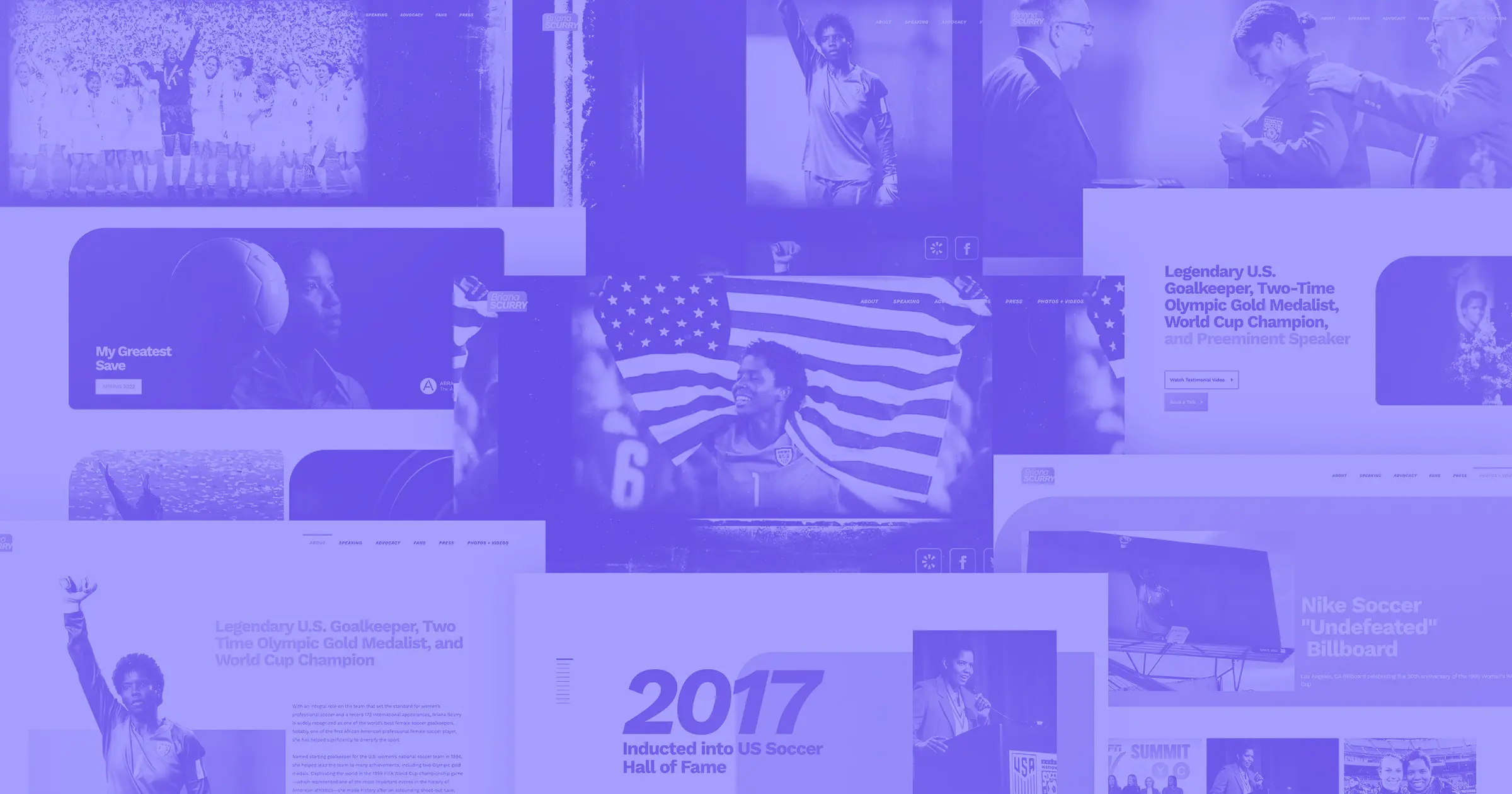 Behind the website of a renowned athlete and speaker