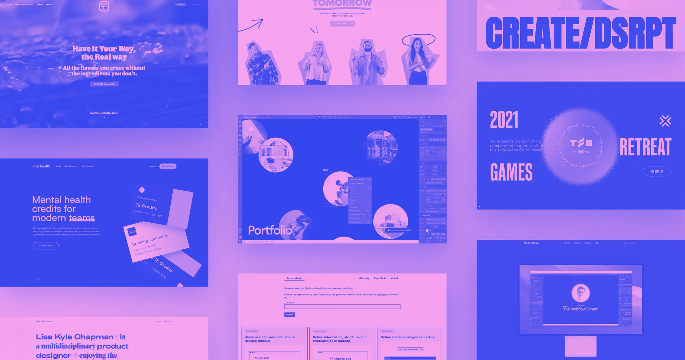 9 Webflow projects from September 2021
