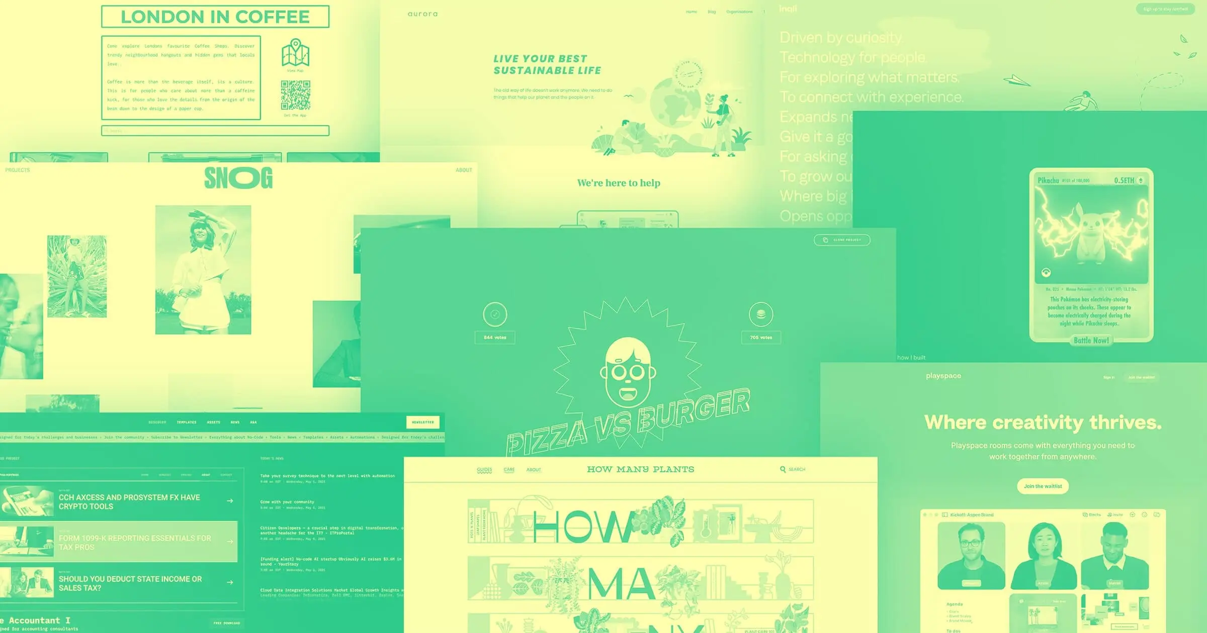 13 featured Webflow projects: April 2021