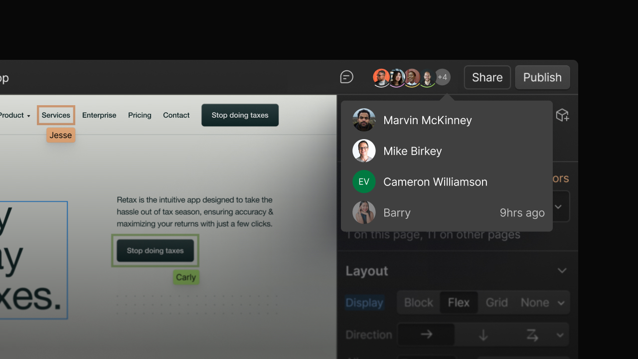Real-time collaboration is live on existing paid & multi-user plans