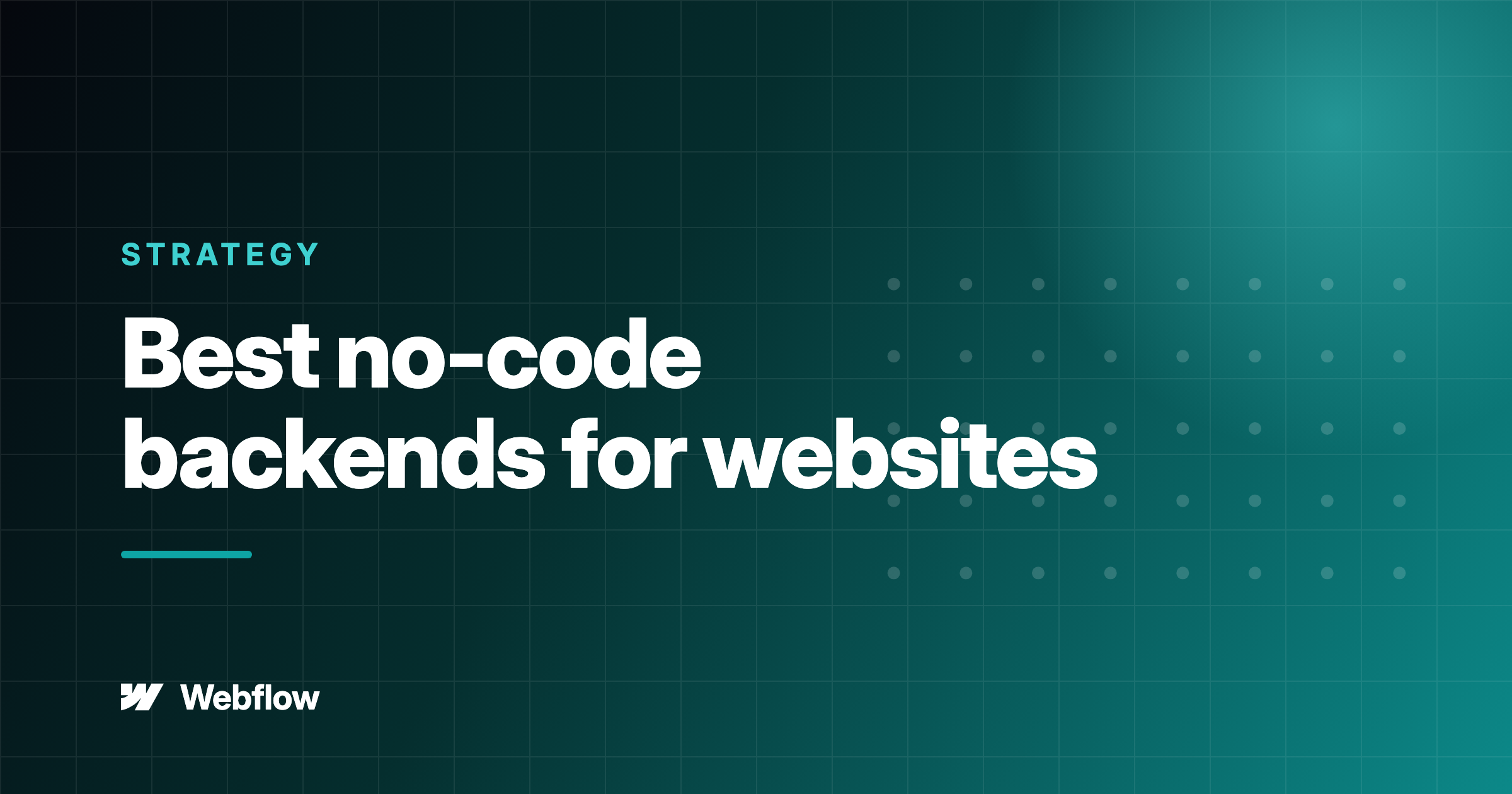 The best no-code backends for websites — Webflow
