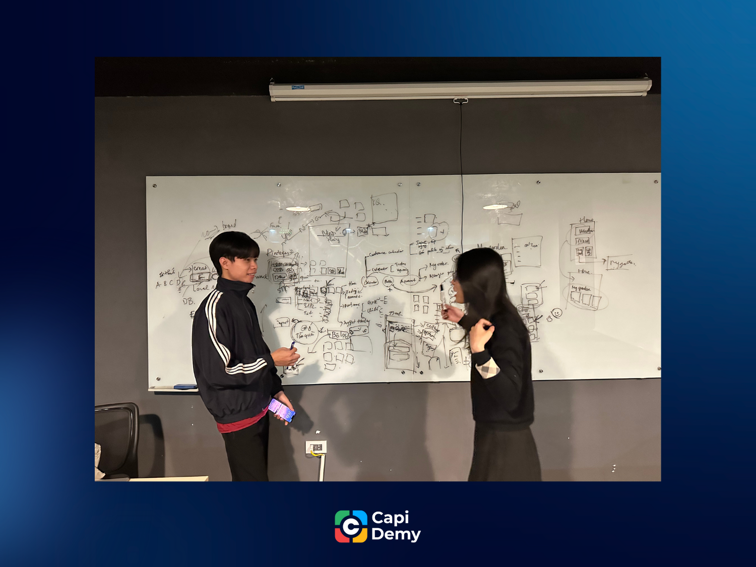 Học viên của Capi Demy được thực hành, phản biện sản phẩm thường xuyên.