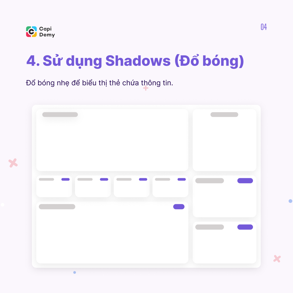 Sử dụng Shadows (Đổ bóng)