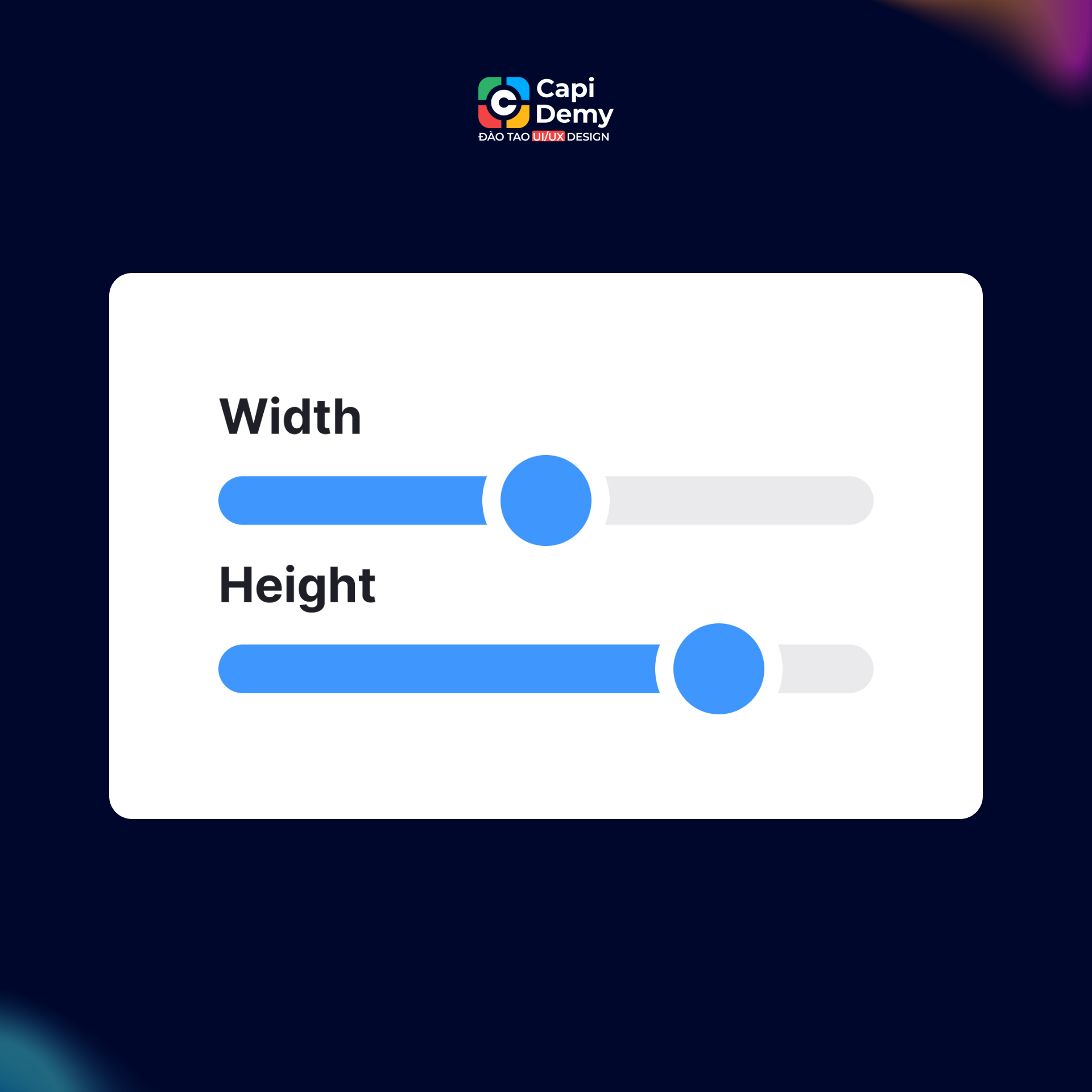 Slider trong thiết kế UI