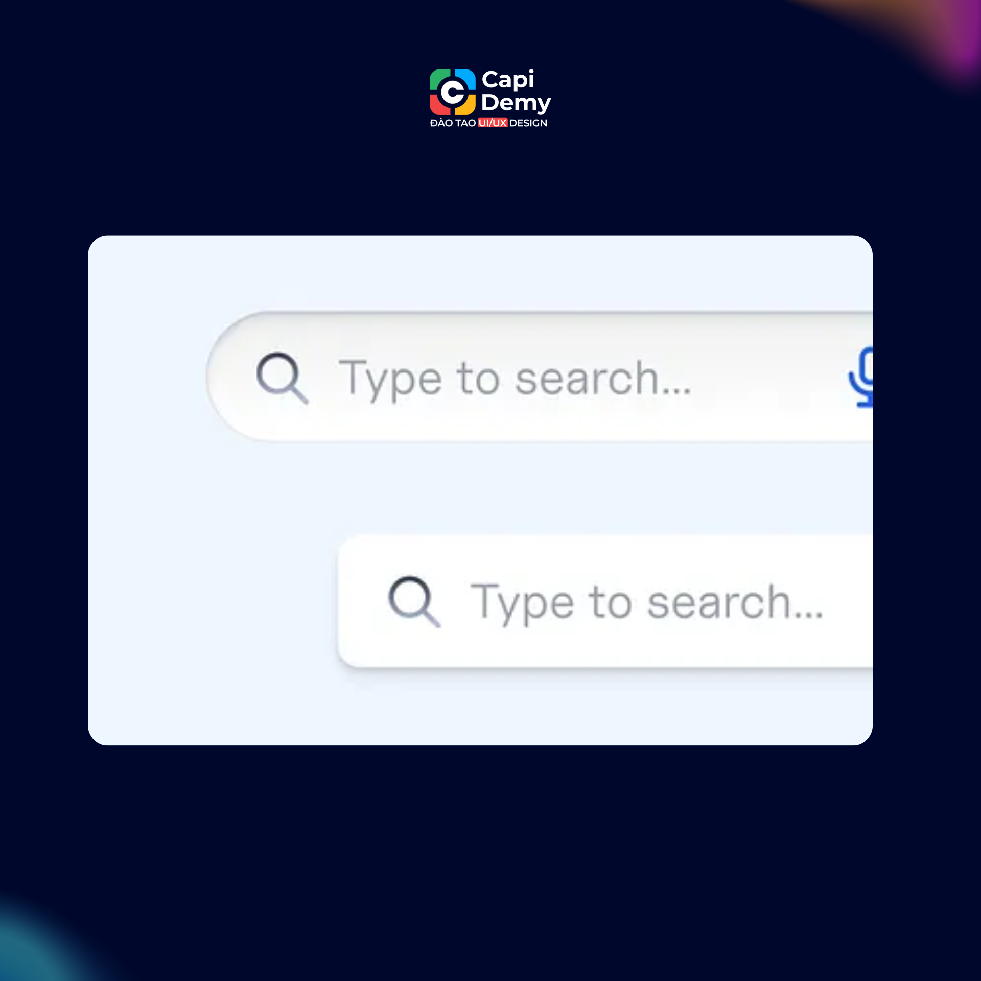 Search field trong thiết kế UI