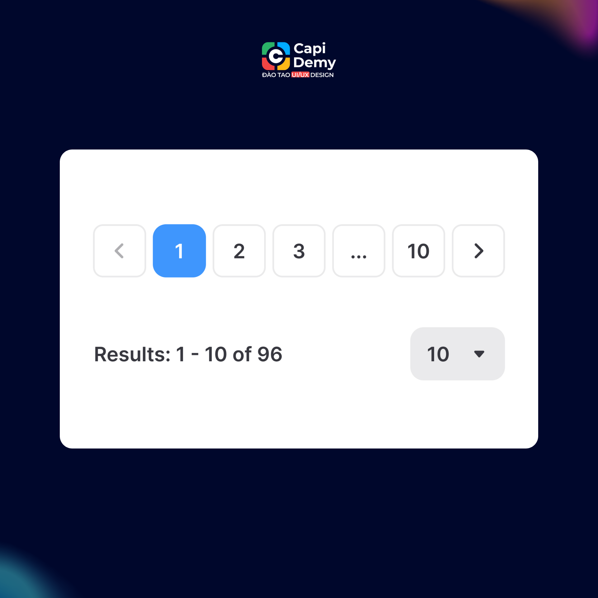 Pagination trong thiết kế UI