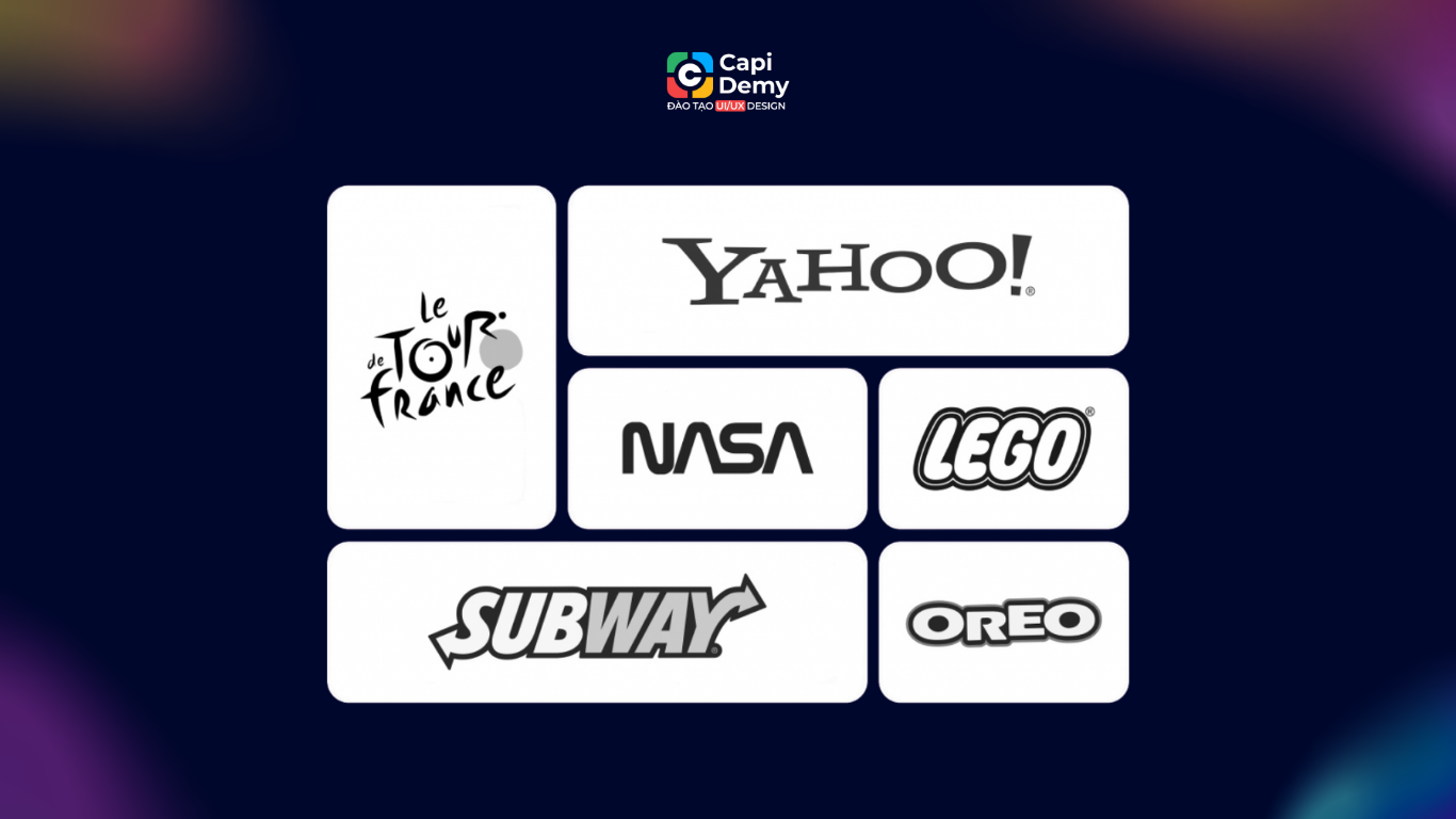 Ví dụ font chữ Display trang trí trong logo thương hiệu trẻ trung