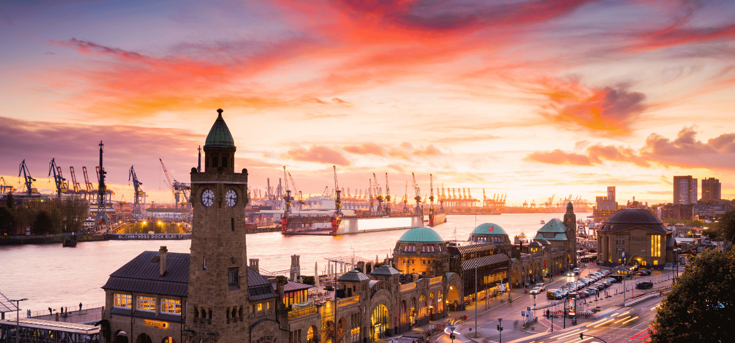Industrial area in Hamburg, Germany