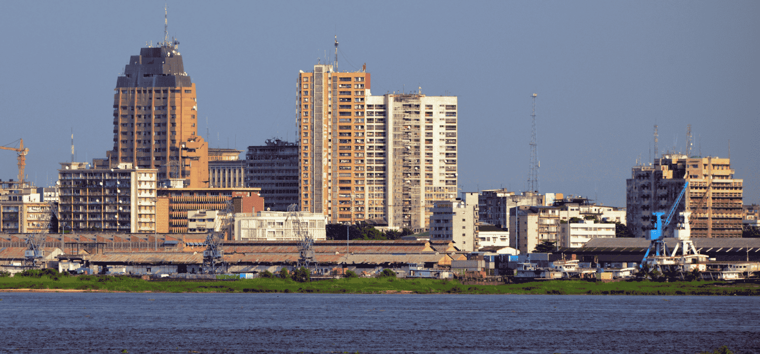View of Kinshasa, the financial capital of the Democratic Republic of Congo