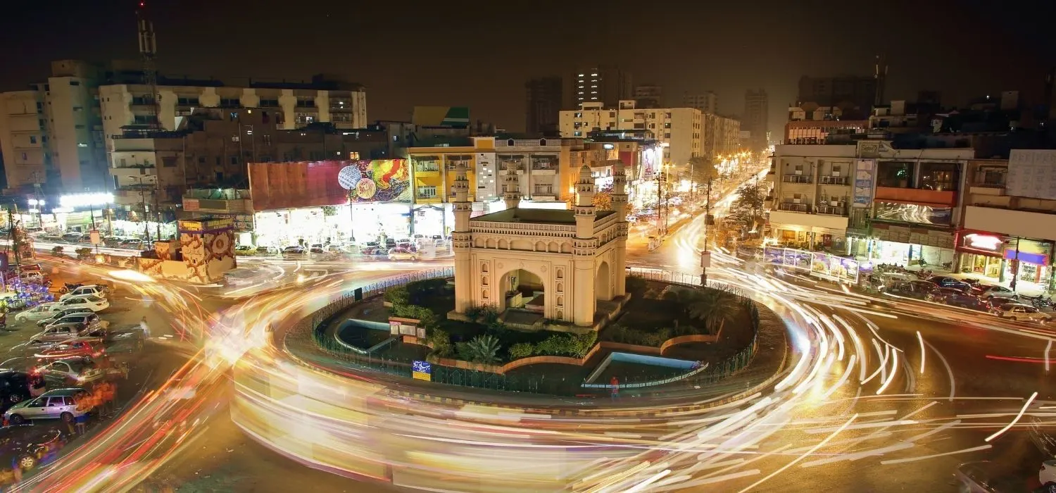 View of Bahadurabad Chorangi, Karachi, Pakistan