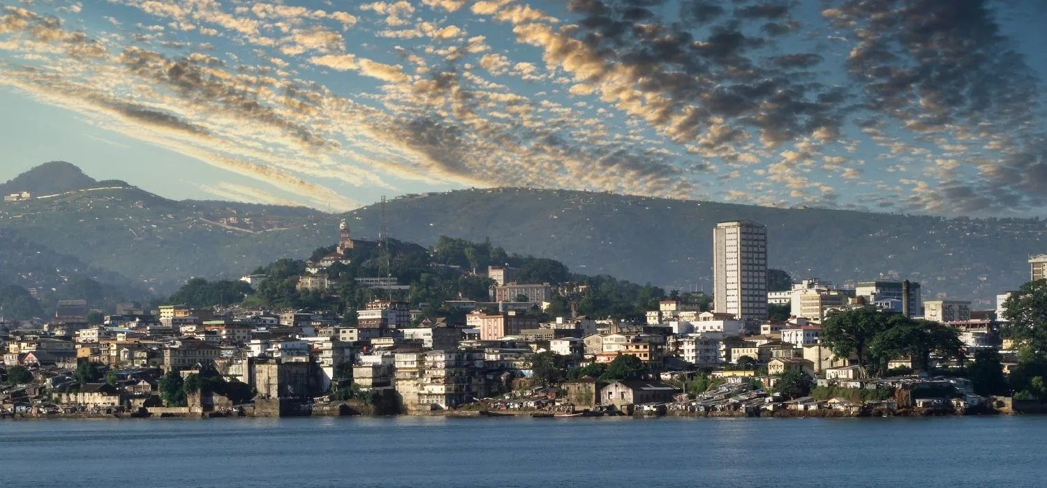 The harbour of Freetown in Sierra Leone where many businesses reside.