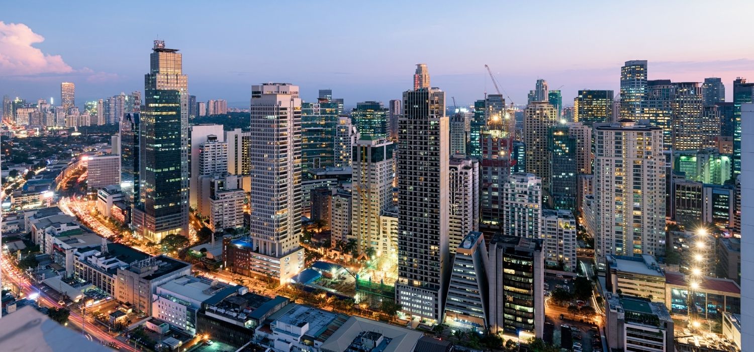 Makati City, financial and business capital of the Philippines.