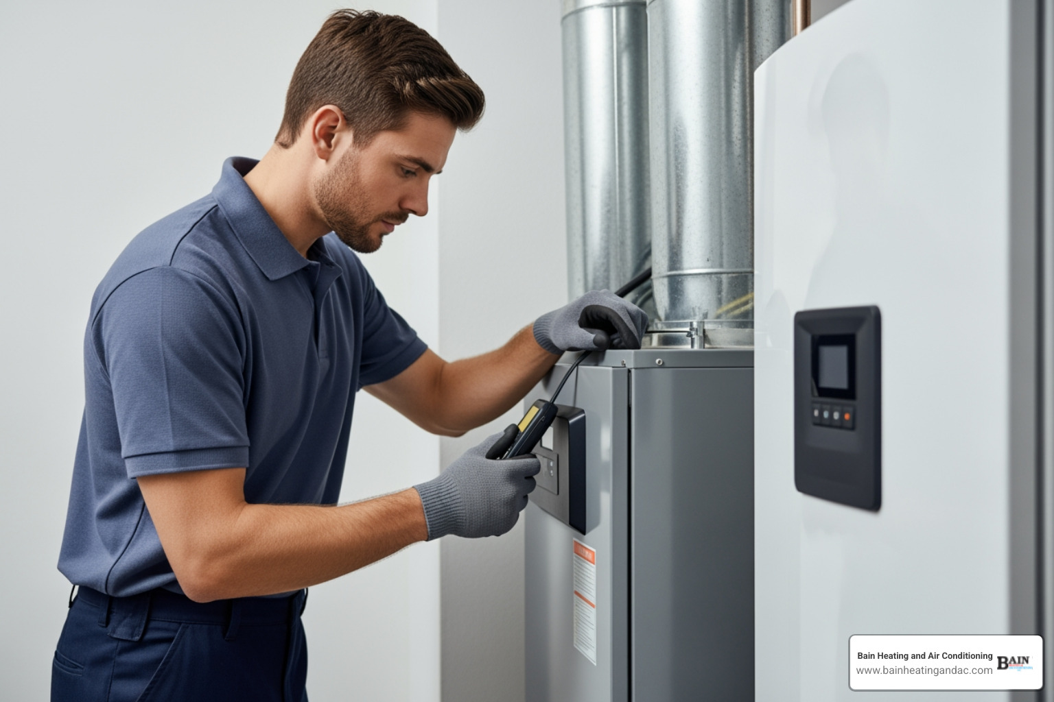 Infographic showing the top 5 benefits of regular heating maintenance: 1) Reduce energy bills by 20-50% with proper maintenance, 2) Extend system lifespan through seasonal tune-ups, 3) Prevent costly emergency repairs by catching issues early, 4) Improve indoor air quality with clean filters and components, 5) Maintain warranty coverage with documented professional service - heating maintenance company in anniston, al