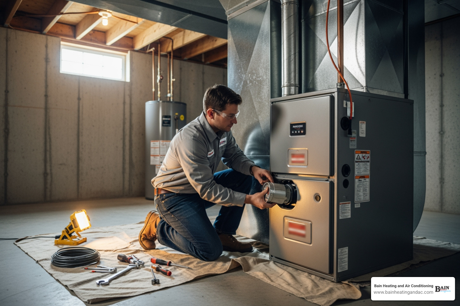 infographic showing the top 5 signs your furnace needs replacement: age over 15 years, frequent repair calls, rising energy bills, uneven room temperatures, and strange noises or odors - best furnace installation in oxford, al