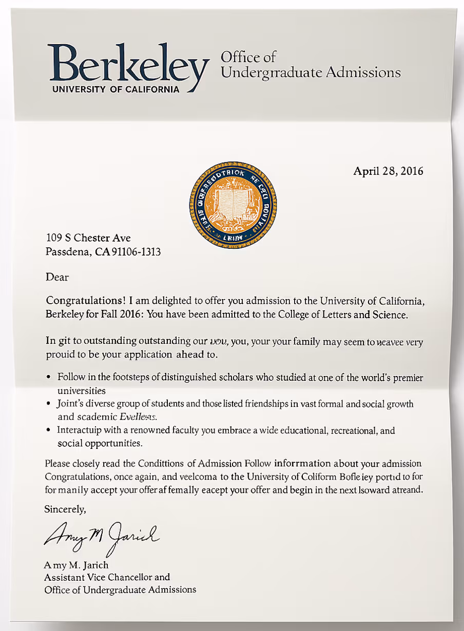 H.Park, Harvest College Prep student accepted to top US university - admission success story