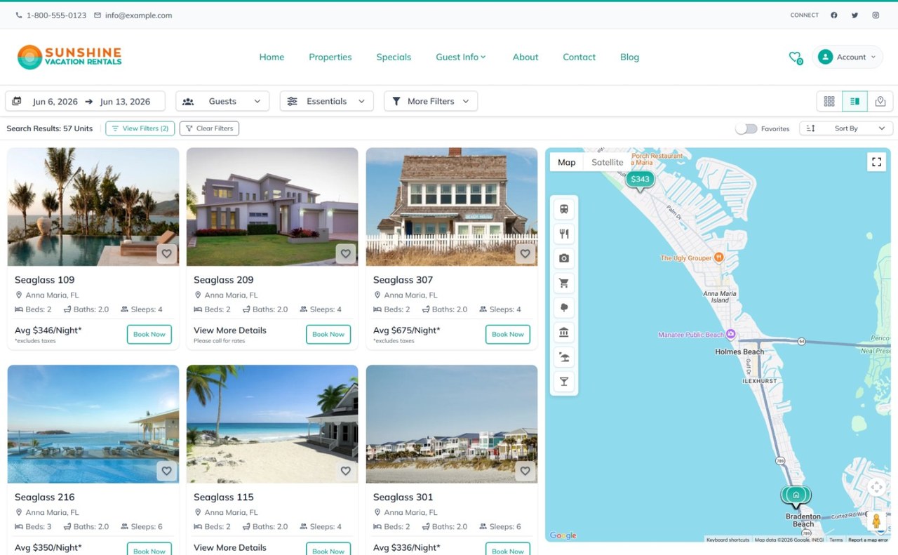 RNS-hosted website search results page
