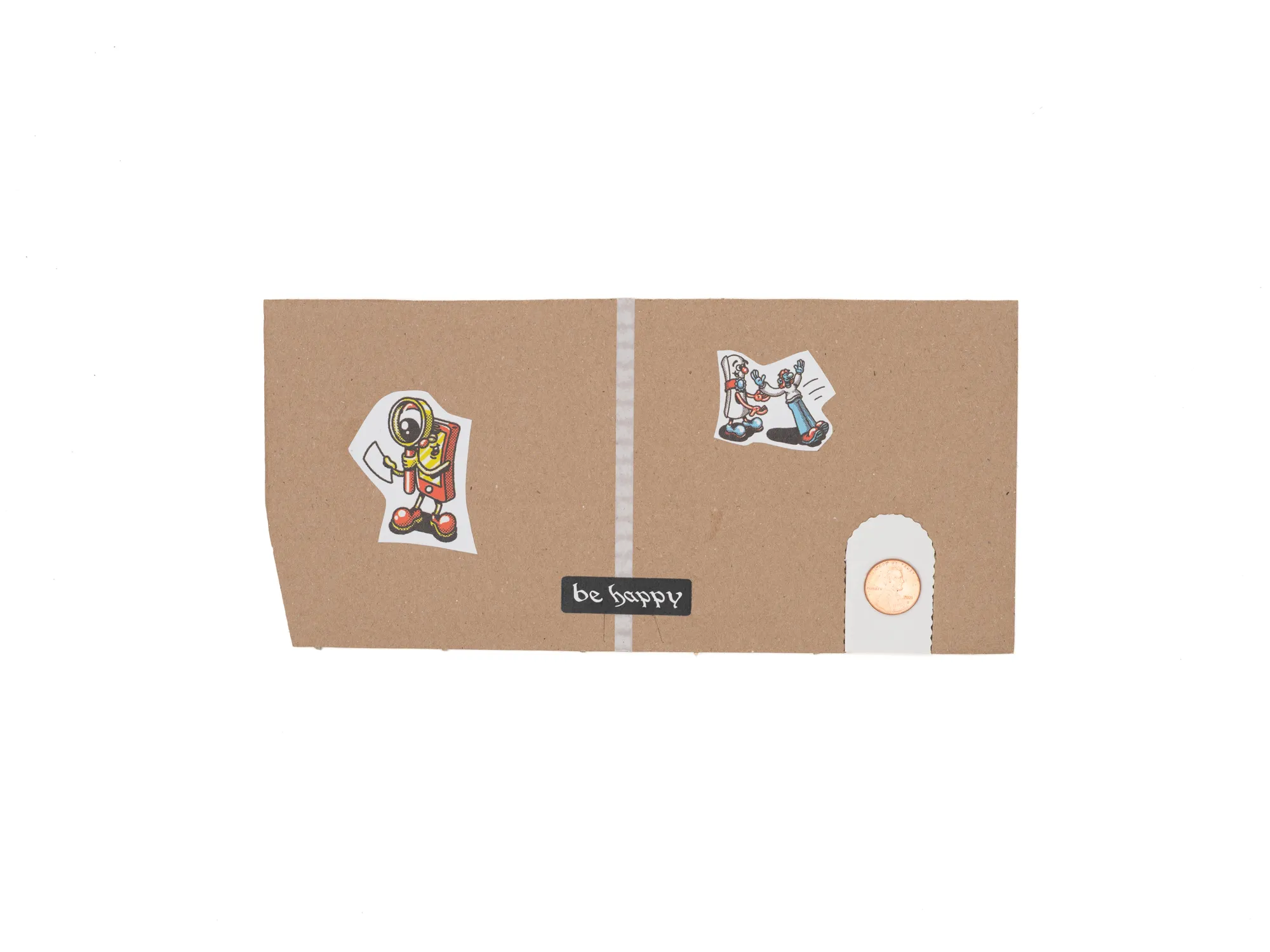Cardboard XS 068 — be happy, coin